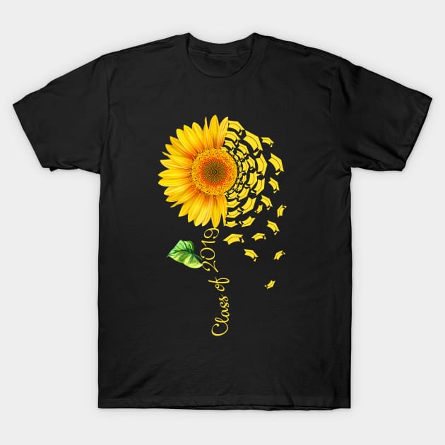 Class Of 2019 Graduate Sunflower T-Shirt by crosszcp2